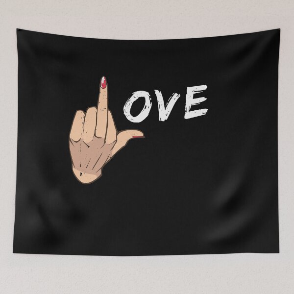 Item preview, Love middle finger designed and sold by Schmuddelshirt.