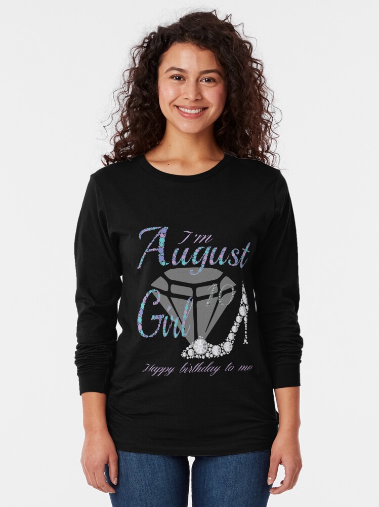 AUGUST 10 BIRTHDAY DESIGN Long Sleeve T-Shirt