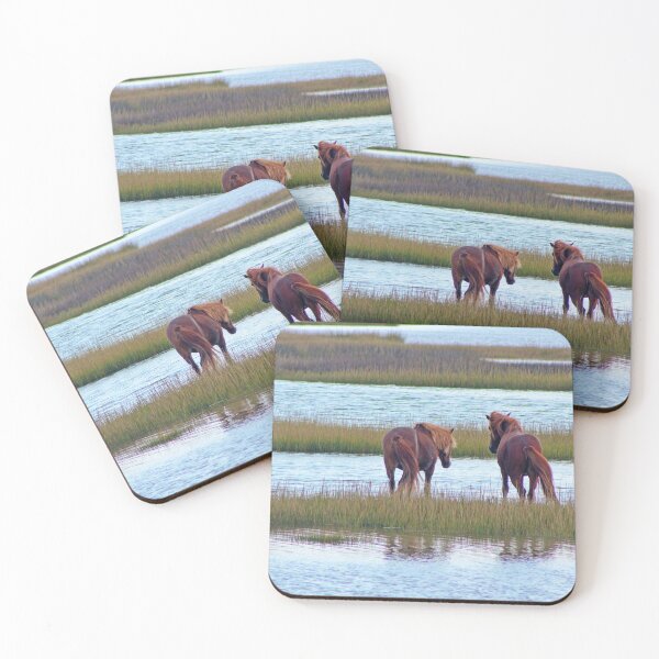 Item preview, Wild Ponies In the Marsh designed and sold by Linda Sannuti.