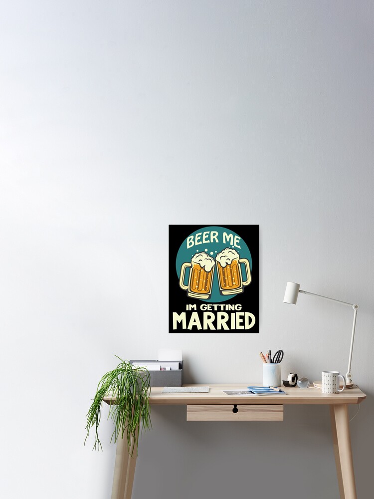Carte de vœux for Sale avec l'œuvre « bière moi je me marie