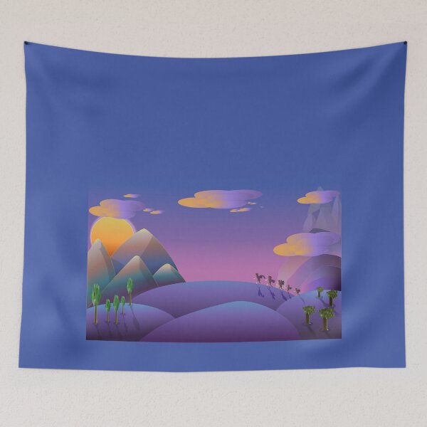 Item preview, Mountain landscape at dawn. designed and sold by Kajaniko.