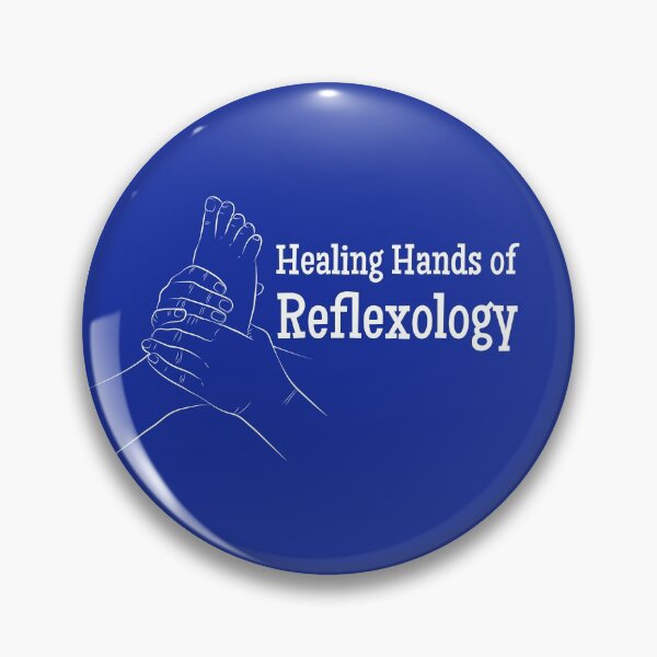Item preview, Healing Hands of Reflexology (foot reflexology) (white text) designed and sold by Onpointholistic.