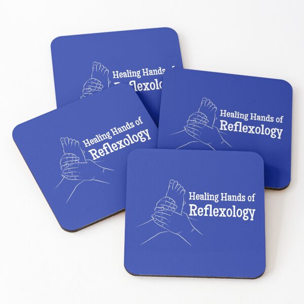 Item preview, Healing Hands of Reflexology (foot reflexology) (white text) designed and sold by Onpointholistic.