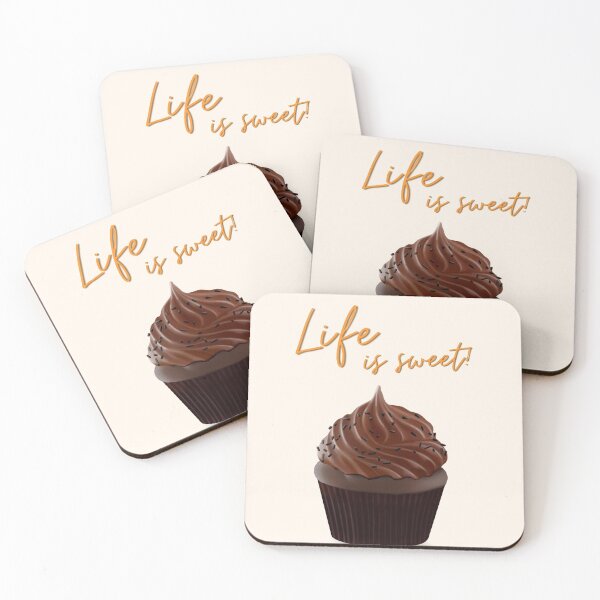 Item preview, Life is Sweet Chocolate Cupcake designed and sold by littleartist18.