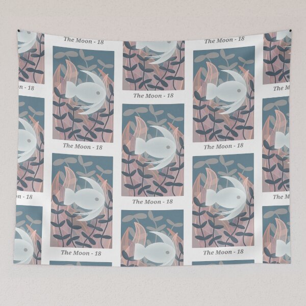 Item preview, The Moon Underwater Tarot Card designed and sold by ciarakraken.