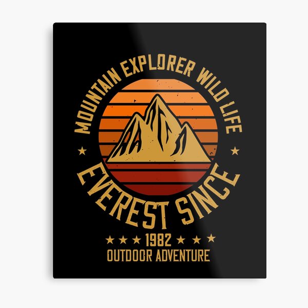 Mountains - Mountain Explorer Wildlife Since 1982 Metal Print