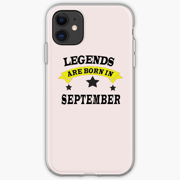 September Born Birthday iPhone Soft Case