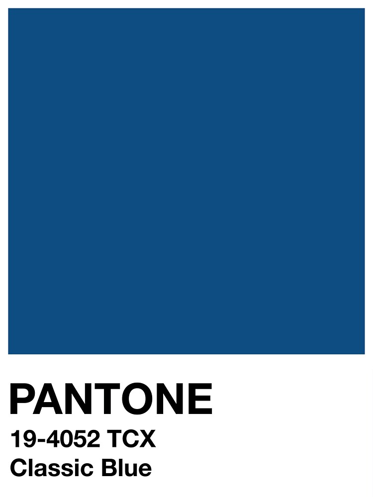 Pegatina «Pantone Clásico Azul 19-4052 TCX» de Bumblebeeville | Redbubble