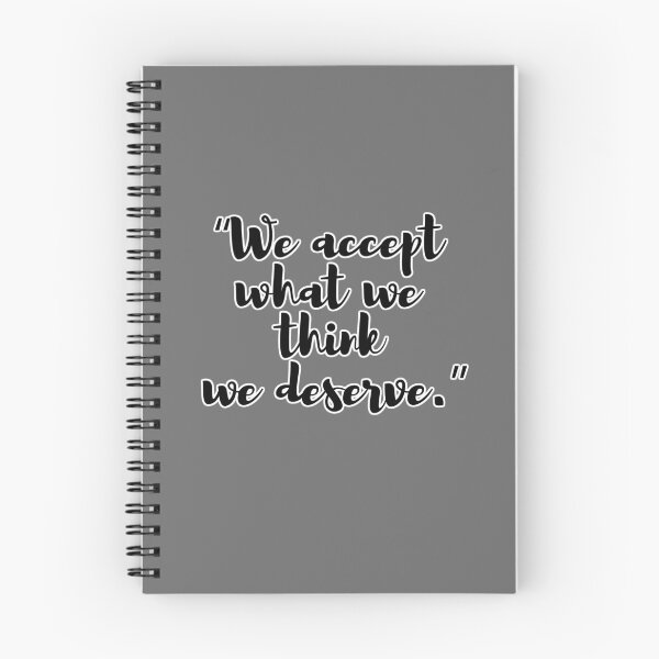 Item preview, We accept what we think we deserve - Inspirational Quote designed and sold by eacybl.