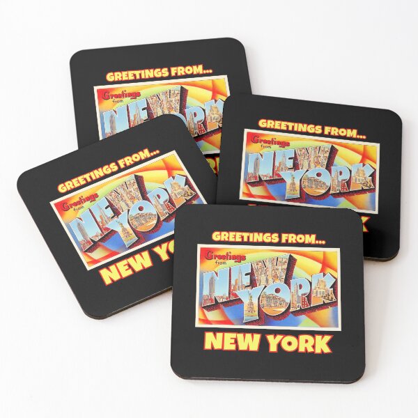 Item preview, New York Postcard Art, Greetings From New York designed and sold by K. Scott  Teeters.