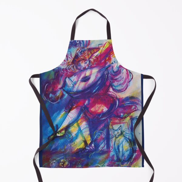 Item preview, LUTE PLAYER Venetian Masquerade Musician Watercolor designed and sold by BulganLumini.