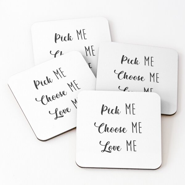 Item preview, Pick Me, Choose Me, Love Me - Grey's Quotes (Black Text) designed and sold by Shoomoodle.