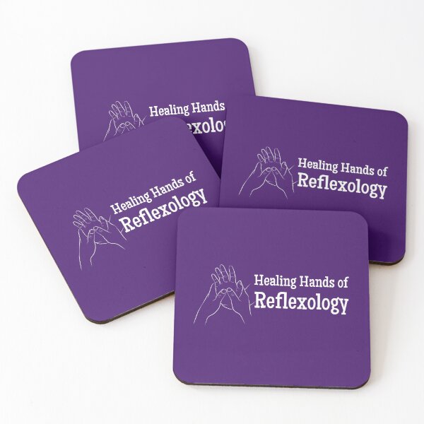 Item preview, Healing Hands of Reflexology (hand reflexology) (white text) designed and sold by Onpointholistic.