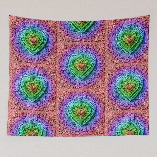 Item preview, Rainbow Heart Design designed and sold by KellyJanosko-bd.