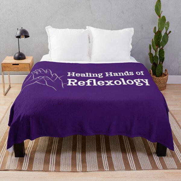 Item preview, Healing Hands of Reflexology (hand reflexology) (white text) designed and sold by Onpointholistic.