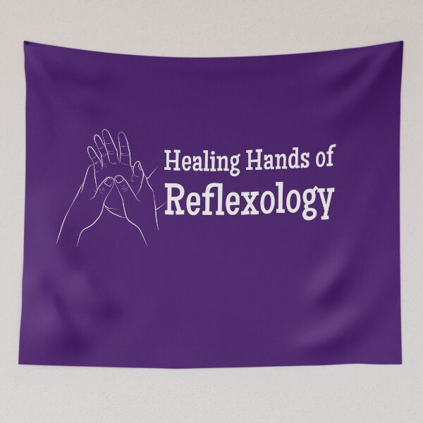 Item preview, Healing Hands of Reflexology (hand reflexology) (white text) designed and sold by Onpointholistic.