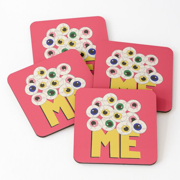 Item preview, All eyes on me eyeballs attention yellow rose pink designed and sold by GrammarDance.