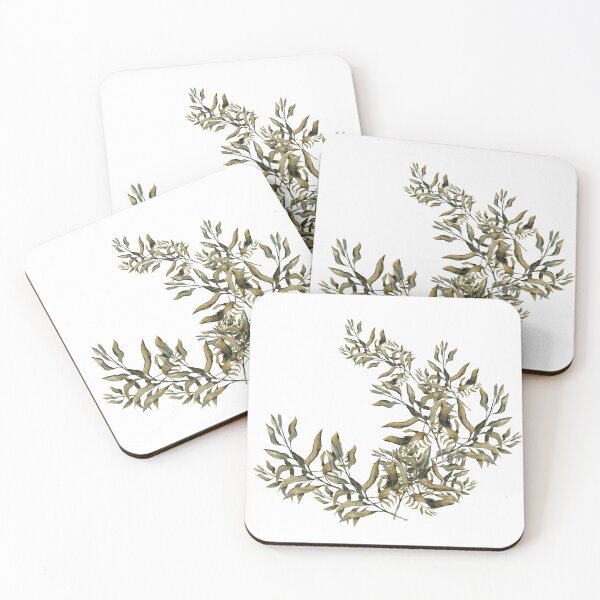 Item preview, hand painted gum tree leaves designed and sold by kelele.