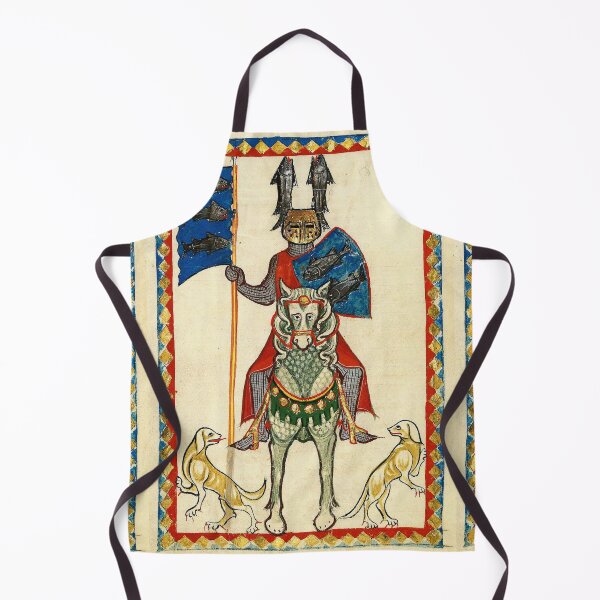 Item preview,  KNIGHT OF FISHES HORSEBACK, MEDIEVAL MINIATURE WITH WILD ROSES designed and sold by BulganLumini.