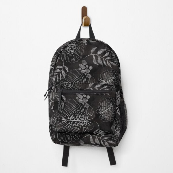 Item preview, Blackboard monstera pattern designed and sold by Shelley Gilbert.