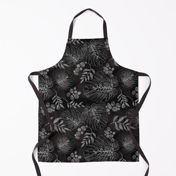 Item preview, Blackboard monstera pattern designed and sold by Shelley Gilbert.