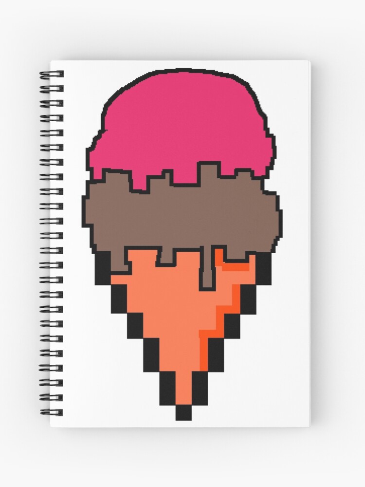 Ice Cream Pixel Art 8 Bit Icecream Vector Illustration Stock