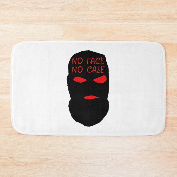Item preview, Black mask with inscription no face no case and red eyes designed and sold by VADIMproducts.