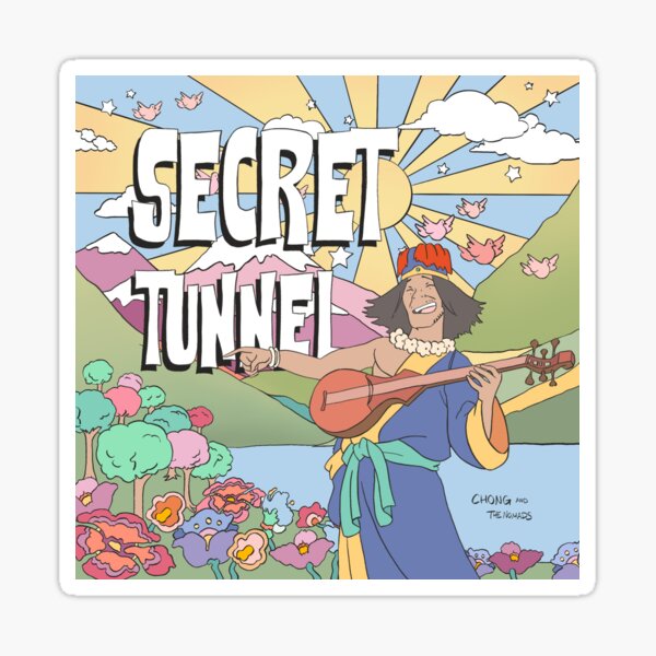 Secret Tunnel by Chong and the Nomads Album Cover Sticker