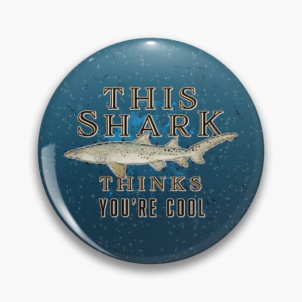 Item preview, This Shark thinks you're cool - retro pattern designed and sold by amazimals.