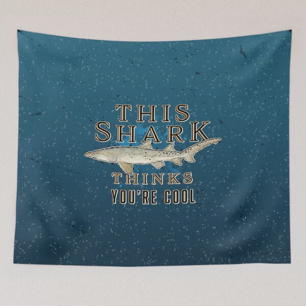 Item preview, This Shark thinks you're cool - retro pattern designed and sold by amazimals.