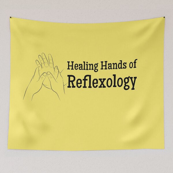 Item preview, Healing Hands of Reflexology (hand reflexology) (black text) designed and sold by Onpointholistic.