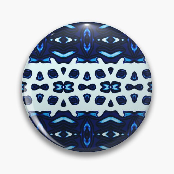 Artikelvorschau, Awareness Pattern Art Schwarze und Blaue Spitze entworfen und verkauft von Frostyjenson.