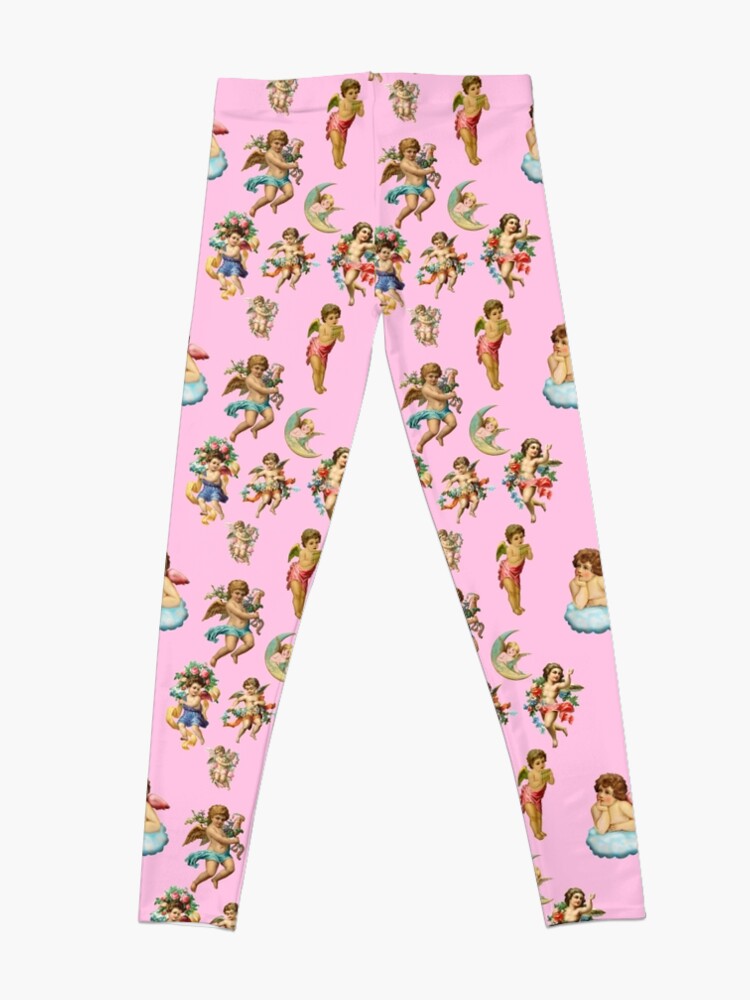 Alternate view of angel cherub antique Leggings