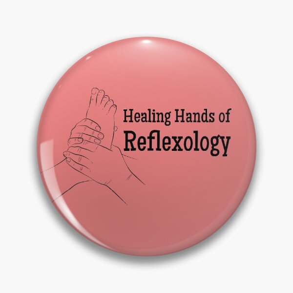 Item preview, Healing Hands of Reflexology (foot reflexology) (white text) designed and sold by Onpointholistic.