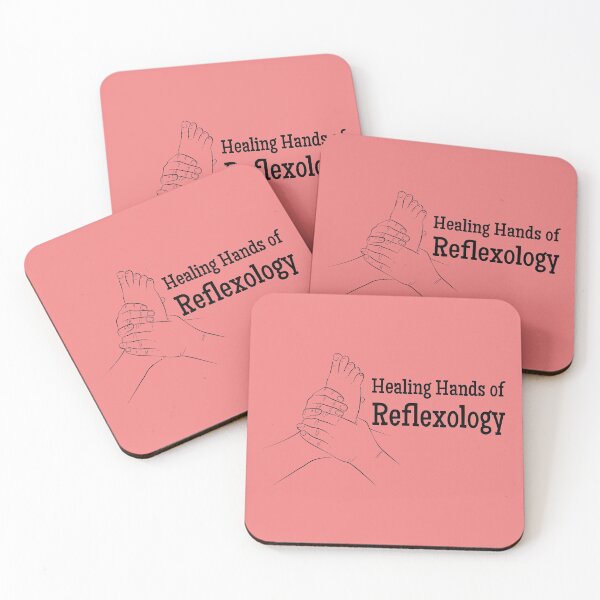 Item preview, Healing Hands of Reflexology (foot reflexology) (white text) designed and sold by Onpointholistic.