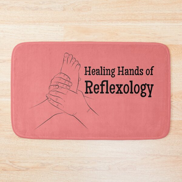 Item preview, Healing Hands of Reflexology (foot reflexology) (white text) designed and sold by Onpointholistic.