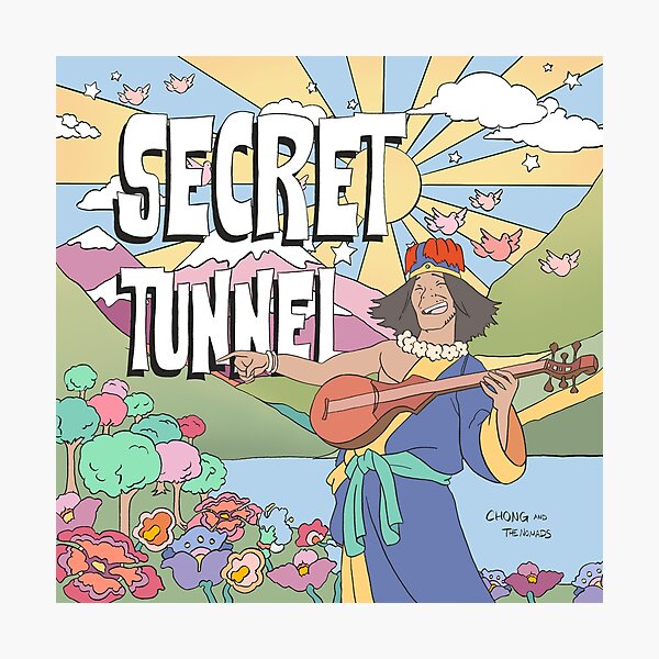 Item preview, Secret Tunnel by Chong and the Nomads Album Cover designed and sold by Art By Billee.