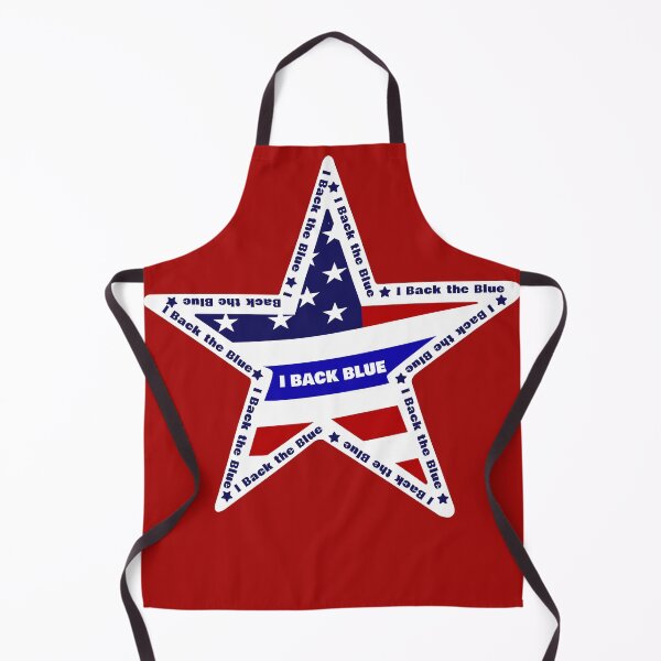 Item preview, I Back the Blue text around the Aerican Flag star designed and sold by Freedom Sign.