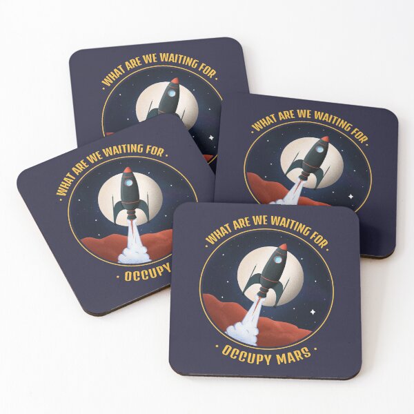 Item preview, What are we waiting for - Occupy Mars | Space Theme | Space Lover designed and sold by cute-tees.