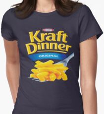 Kraft Dinner Mac 'n' Cheese T-Shirt Women's Fitted T-Shirt