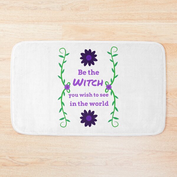 Item preview, “Be the witch you wish to see in the world” digital embroidery  designed and sold by SisterRedcap.