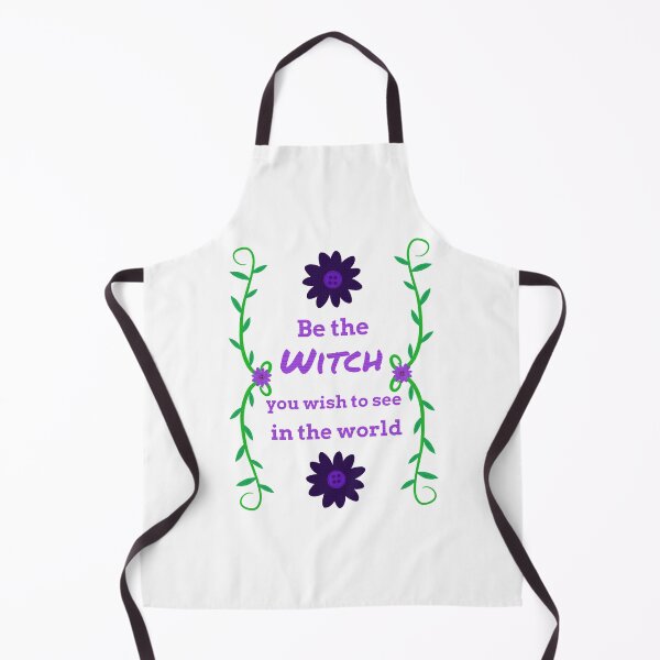 Item preview, “Be the witch you wish to see in the world” digital embroidery designed and sold by SisterRedcap.