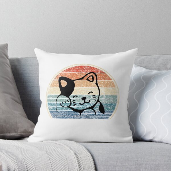 Item preview, cute cat colorful retro logo designed and sold by pirminio.