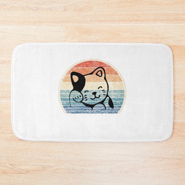 Item preview, cute cat colorful retro logo designed and sold by pirminio.