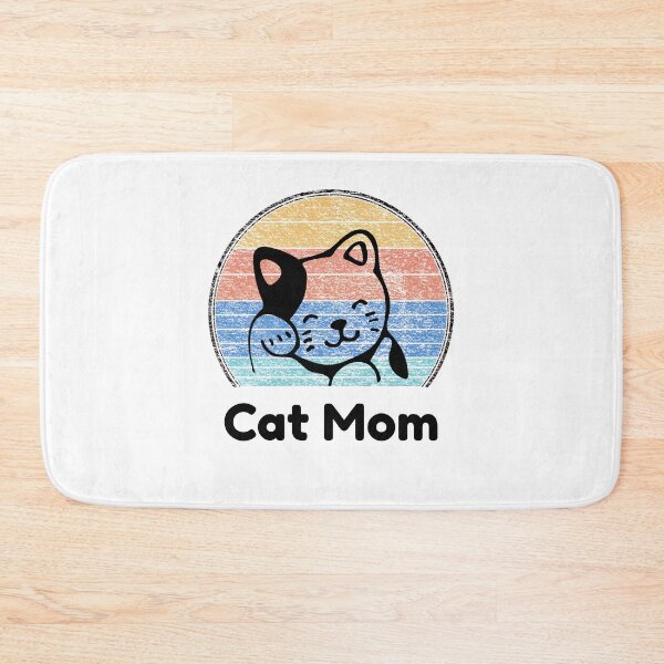 Item preview, cat mom colorful vintage logo designed and sold by pirminio.