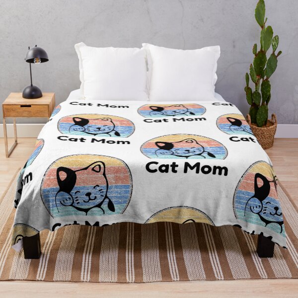 Item preview, cat mom colorful vintage logo designed and sold by pirminio.