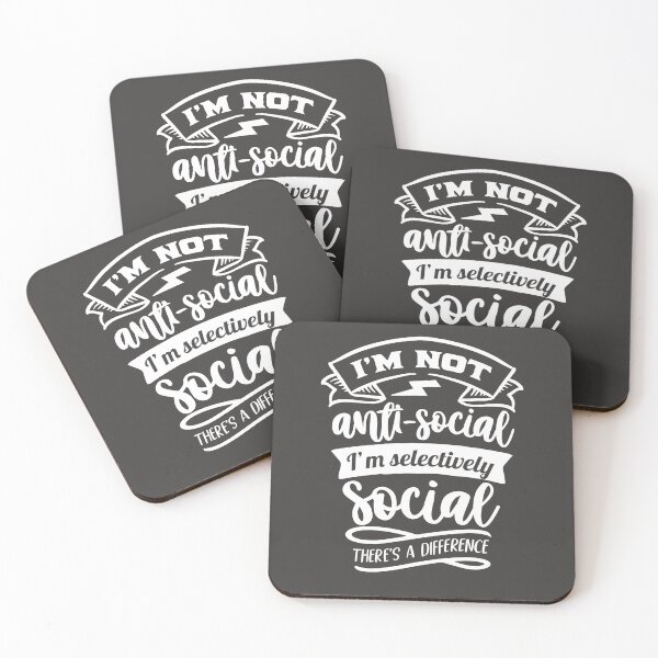 Item preview, I'm not antisocial Im selectively social designed and sold by Delicarte.
