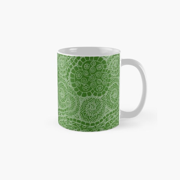 Celtic Filigree - Green Classic Mug