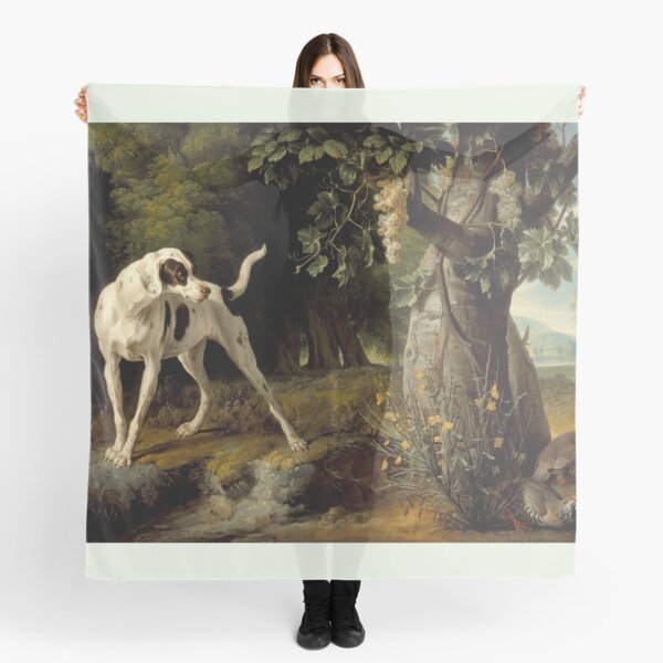 Aperçu de l'œuvre Alexandre François Desportes - Paysage avec un chien et des perdrix créée et vendue par artcenter.