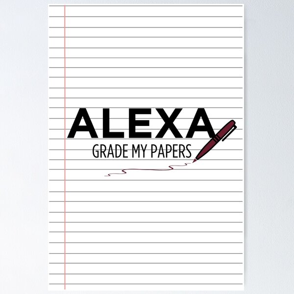 Artikelvorschau, Alexa, Grade My Papers entworfen und verkauft von AprilSLDesigns.